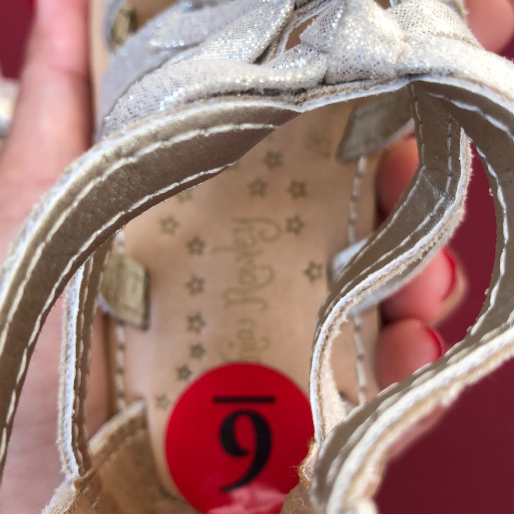 Golden Semi-Gladiator Sandals by Cynthia Rowley - Picture 6 of 9